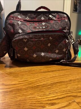 Ju-Ju-Be Baby Bag with Red and White Accents